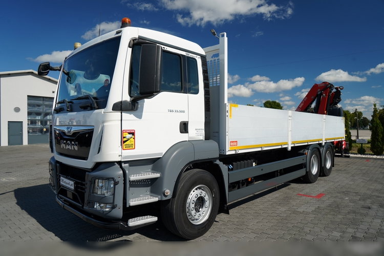 MAN TGS 33.500 / 6x4 / BURTOWY 7.6 M + HDS FASSI F-155 / wysów 10, 5 m / STEROWANIE RADIOWE  / OPONY 100% / NAVI / SPROWADZONY zdjęcie 10