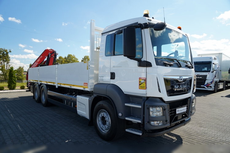 MAN TGS 33.500 / 6x4 / BURTOWY 7.6 M + HDS FASSI F-155 / wysów 10, 5 m / STEROWANIE RADIOWE  / OPONY 100% / NAVI / SPROWADZONY zdjęcie 13
