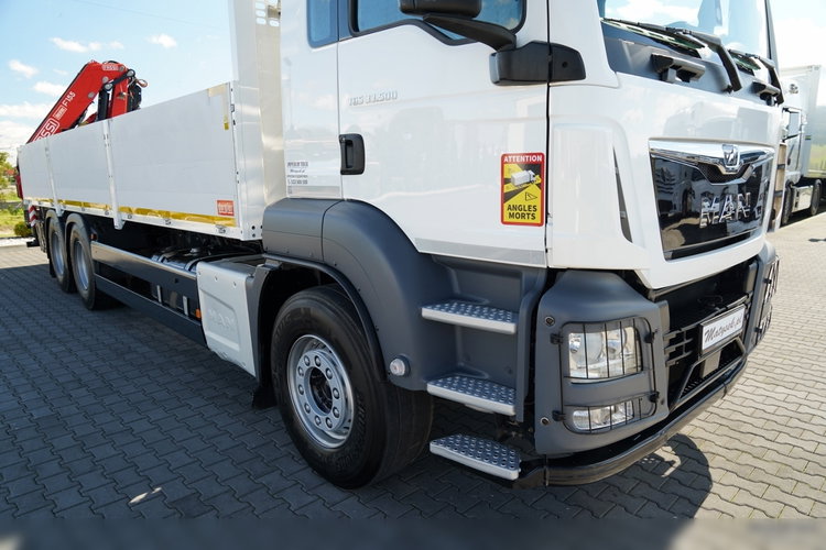 MAN TGS 33.500 / 6x4 / BURTOWY 7.6 M + HDS FASSI F-155 / wysów 10, 5 m / STEROWANIE RADIOWE  / OPONY 100% / NAVI / SPROWADZONY zdjęcie 15