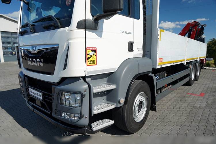 MAN TGS 33.500 / 6x4 / BURTOWY 7.6 M + HDS FASSI F-155 / wysów 10, 5 m / STEROWANIE RADIOWE  / OPONY 100% / NAVI / SPROWADZONY zdjęcie 17