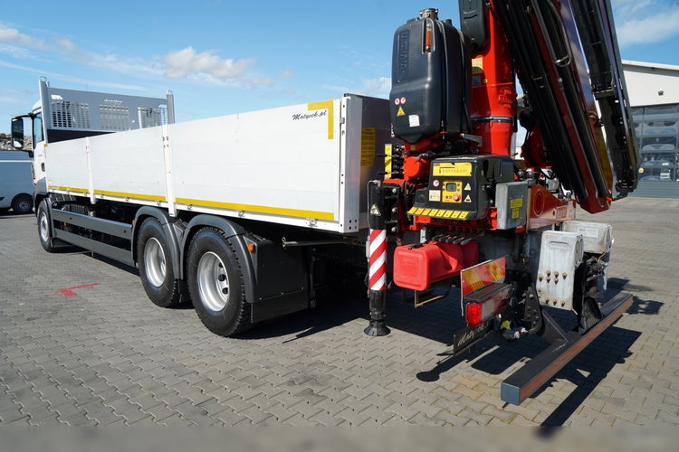 MAN TGS 33.500 / 6x4 / BURTOWY 7.6 M + HDS FASSI F-155 / wysów 10, 5 m / STEROWANIE RADIOWE  / OPONY 100% / NAVI / SPROWADZONY zdjęcie 19