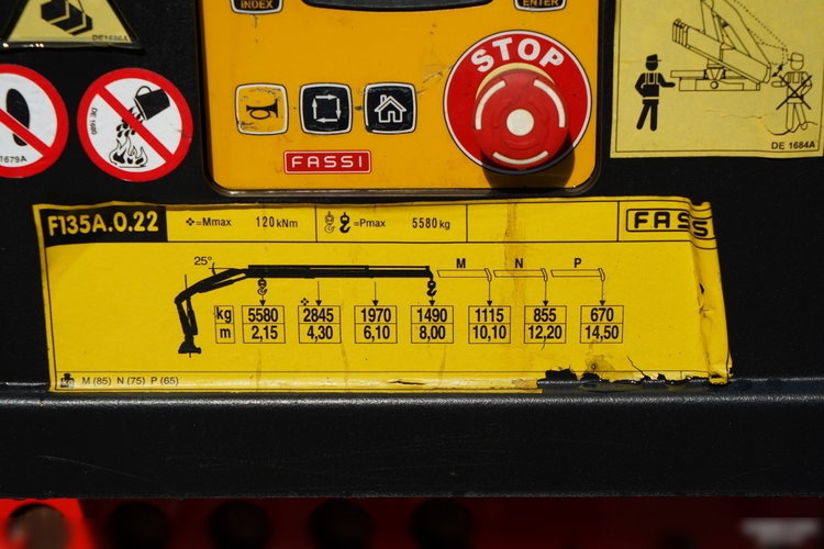 MAN TGS 18.320 / 4x2 / BURTOWY - 6.8 M + HDS FASSI F135 / wysów : 8 m / MOCNA PODŁOGA / STEROWANIE RADIOWE / ROTATOR / SPROWADZONY zdjęcie 27