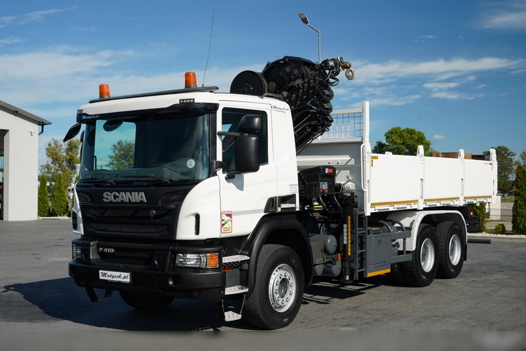 Scania P 410 / 6x4 / WYWROTKA - 6 M + HDS HIAB XS 211 / STEROWANIE RADIOWE / EURO 6 / ROTATOR / CHWYTAK  zdjęcie 11