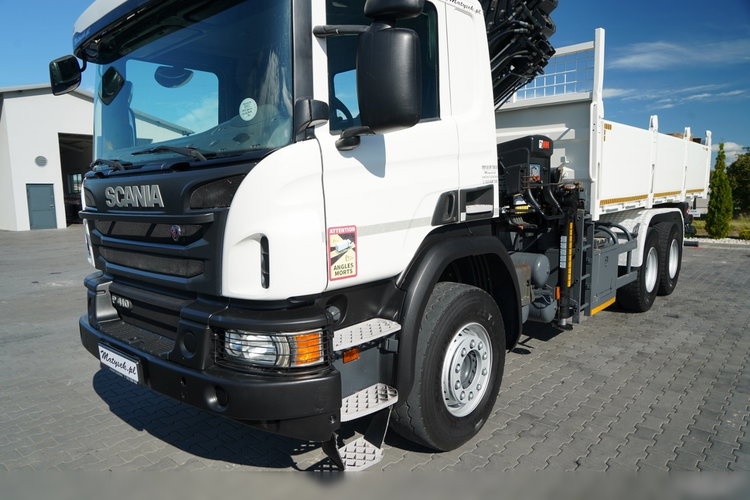 Scania P 410 / 6x4 / WYWROTKA - 6 M + HDS HIAB XS 211 / STEROWANIE RADIOWE / EURO 6 / ROTATOR / CHWYTAK  zdjęcie 17