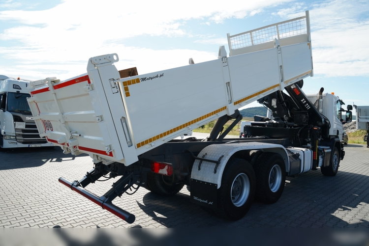 Scania P 410 / 6x4 / WYWROTKA - 6 M + HDS HIAB XS 211 / STEROWANIE RADIOWE / EURO 6 / ROTATOR / CHWYTAK  zdjęcie 3