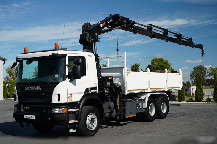 Scania P 410 / 6x4 / WYWROTKA - 6 M + HDS HIAB XS 211 / STEROWANIE RADIOWE / EURO 6 / ROTATOR / CHWYTAK  zdjęcie 5