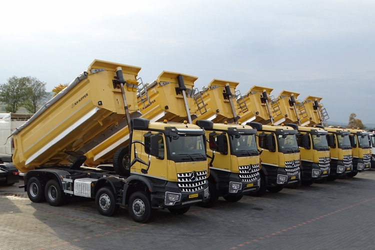 Mercedes -BENZ AROCS 4145 / 8x8 / WYWROTKA TYLNOZSYPOWA / KH KIPPER / EURO 6 zdjęcie 15