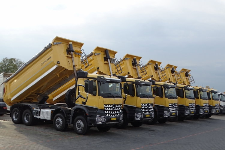 Mercedes -BENZ AROCS 4145 / 8x8 / WYWROTKA TYLNOZSYPOWA / KH KIPPER / EURO 6 zdjęcie 1