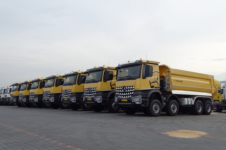 Mercedes -BENZ AROCS 4145 / 8x8 / WYWROTKA TYLNOZSYPOWA / KH KIPPER / EURO 6 zdjęcie 7