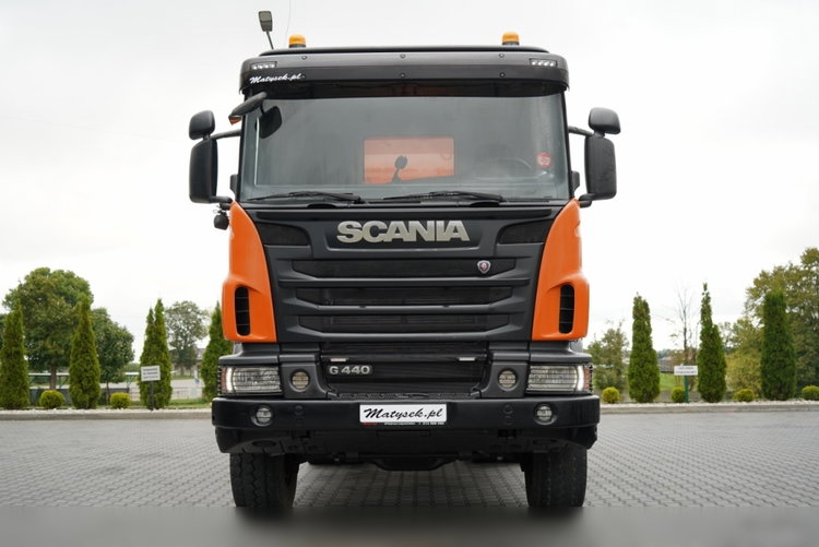 Scania G 440 / 6x6 / WYWROTKA TRZY-STRONNA / 2X HYDROBURTA / BOARDMATIC / OPONY 100% / MANUAL zdjęcie 20