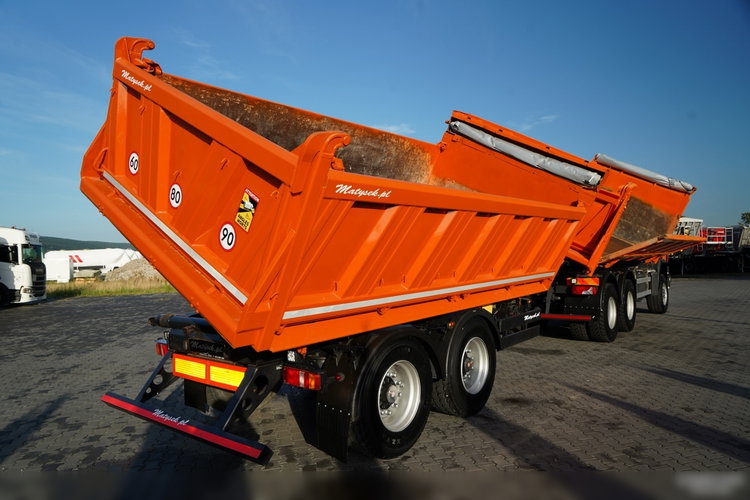 Scania G 440 / 6x6 / ZESTAW / WYWROTKA TRZY-STRONNA / 2X HYDROBURTA /PRZYCZEPA MEILLER / MANUAL zdjęcie 13