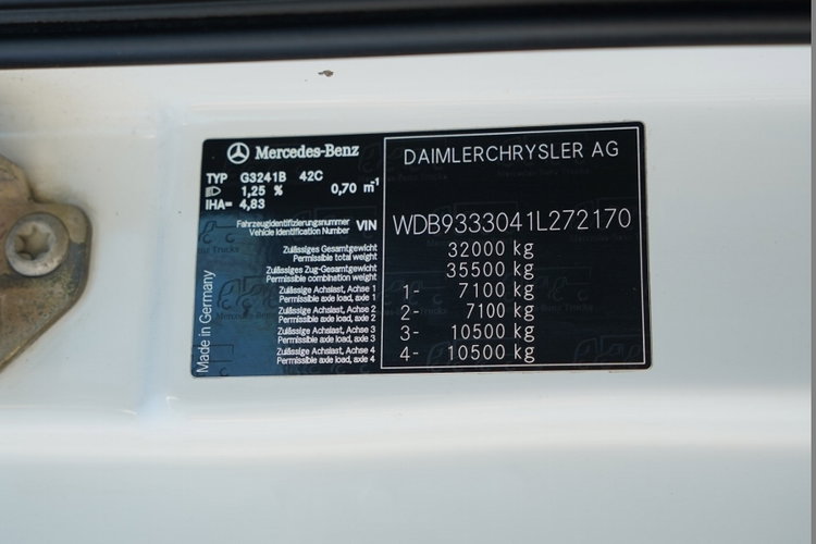 Mercedes -BENZ ACTROS 3241 / POMPOGRUSZKA / 8X4 / BETONIARKA + POMPA SERMAC 3Z24 / EPS + SPRZĘGŁO / ALUFELGI zdjęcie 45