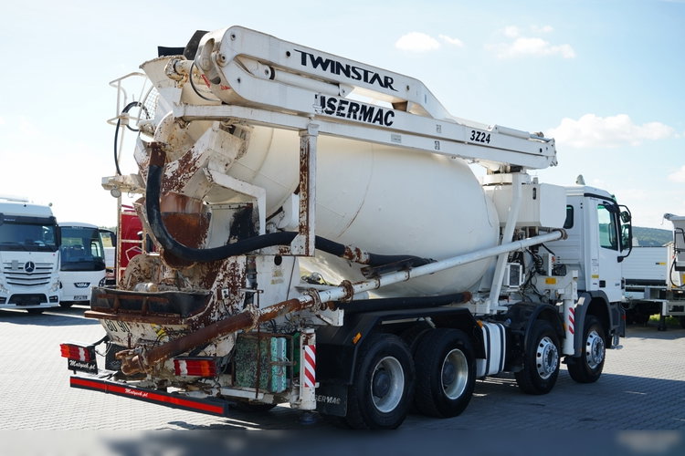 Mercedes -BENZ ACTROS 3241 / POMPOGRUSZKA / 8X4 / BETONIARKA + POMPA SERMAC 3Z24 / EPS + SPRZĘGŁO / ALUFELGI zdjęcie 7