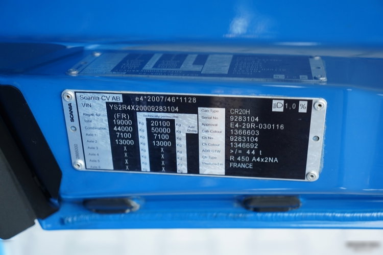 Scania R 450 / HYDRAULIKA / RETARDER / KLIMATYZACJA POSTOJOWA / ALUFELGI / PO KONTRAKCIE SERWISOWYM / SPROWADZONA zdjęcie 37