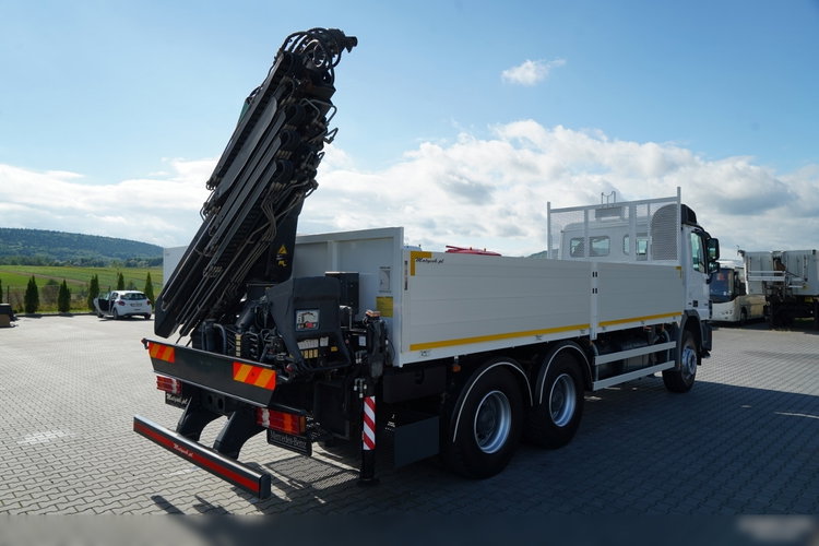 Mercedes ACTROS 2636 / 6x4 / SKRZYNIOWY 6, 5 M + HDS HIAB 166 E-5 HIDUO / WYSUW 15 M / MOCNA PODŁOGA / STEROWANIE RADIOWE / ROTATOR / SPROWADZONY zdjęcie 10