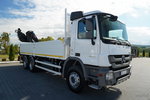 Mercedes ACTROS 2636 / 6x4 / SKRZYNIOWY 6, 5 M + HDS HIAB 166 E-5 HIDUO / WYSUW 15 M / MOCNA PODŁOGA / STEROWANIE RADIOWE / ROTATOR / SPROWADZONY zdjęcie 11