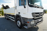 Mercedes ACTROS 2636 / 6x4 / SKRZYNIOWY 6, 5 M + HDS HIAB 166 E-5 HIDUO / WYSUW 15 M / MOCNA PODŁOGA / STEROWANIE RADIOWE / ROTATOR / SPROWADZONY zdjęcie 13