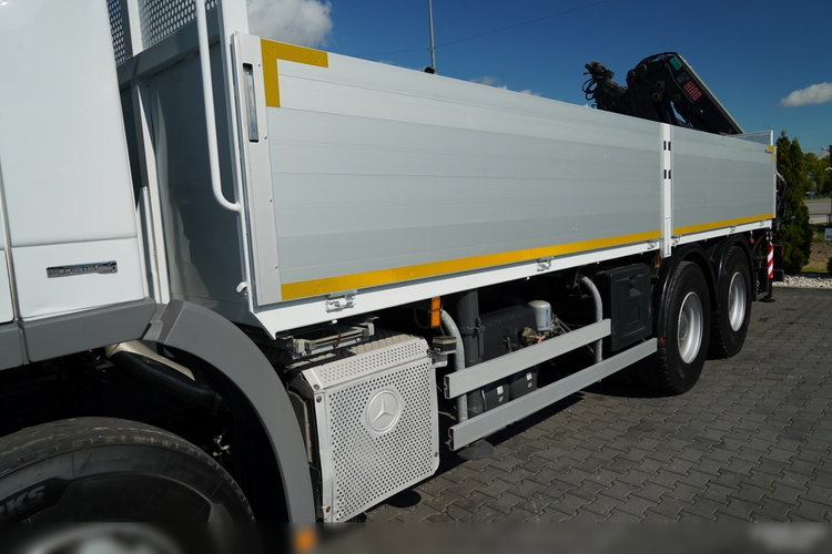 Mercedes ACTROS 2636 / 6x4 / SKRZYNIOWY 6, 5 M + HDS HIAB 166 E-5 HIDUO / WYSUW 15 M / MOCNA PODŁOGA / STEROWANIE RADIOWE / ROTATOR / SPROWADZONY zdjęcie 16