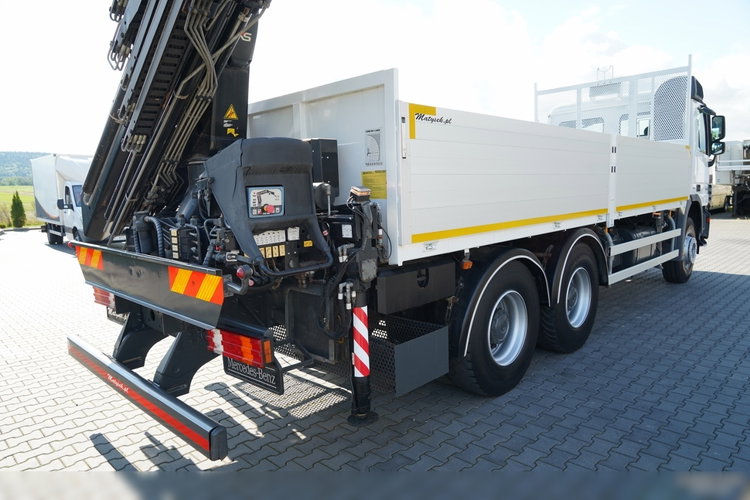 Mercedes ACTROS 2636 / 6x4 / SKRZYNIOWY 6, 5 M + HDS HIAB 166 E-5 HIDUO / WYSUW 15 M / MOCNA PODŁOGA / STEROWANIE RADIOWE / ROTATOR / SPROWADZONY zdjęcie 19