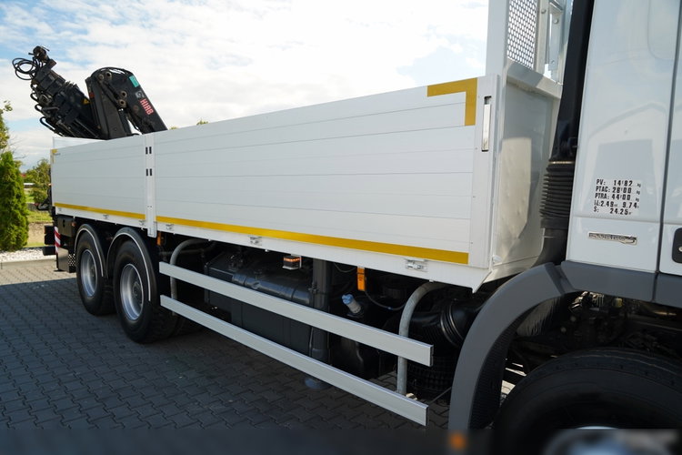 Mercedes ACTROS 2636 / 6x4 / SKRZYNIOWY 6, 5 M + HDS HIAB 166 E-5 HIDUO / WYSUW 15 M / MOCNA PODŁOGA / STEROWANIE RADIOWE / ROTATOR / SPROWADZONY zdjęcie 20
