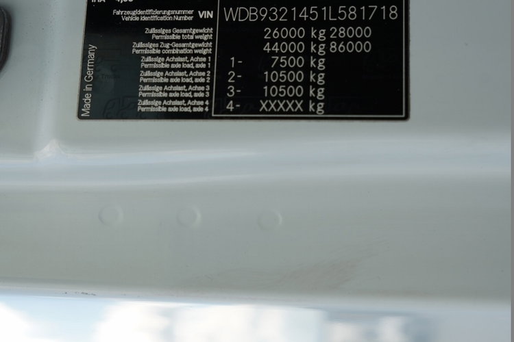 Mercedes ACTROS 2636 / 6x4 / SKRZYNIOWY 6, 5 M + HDS HIAB 166 E-5 HIDUO / WYSUW 15 M / MOCNA PODŁOGA / STEROWANIE RADIOWE / ROTATOR / SPROWADZONY zdjęcie 41