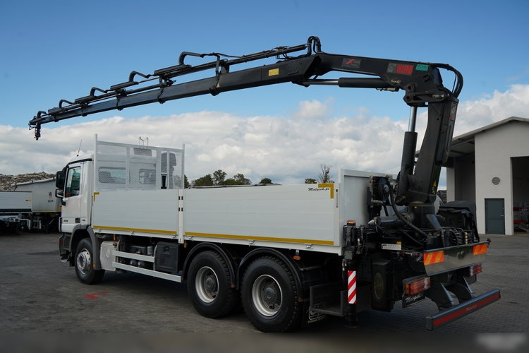 Mercedes ACTROS 2636 / 6x4 / SKRZYNIOWY 6, 5 M + HDS HIAB 166 E-5 HIDUO / WYSUW 15 M / MOCNA PODŁOGA / STEROWANIE RADIOWE / ROTATOR / SPROWADZONY zdjęcie 4
