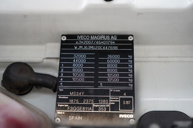 Iveco X-WAY 480 / 8X4 / WYWROTKA DWUSTRONNA / HYDROBURTA / HYDROKLAPA / AUTOMAT / SPROWADZONY zdjęcie 48