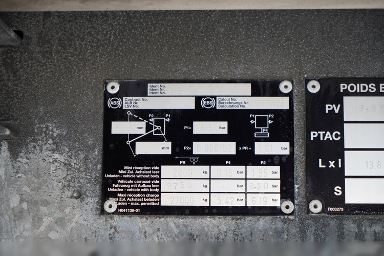 Fruehauf / KONTENER / WINDA DHOLLANDIA / MOCNA PODŁOGA / ROLETA / OŚ PODNOSZONA / SPROWADZONY zdjęcie 21