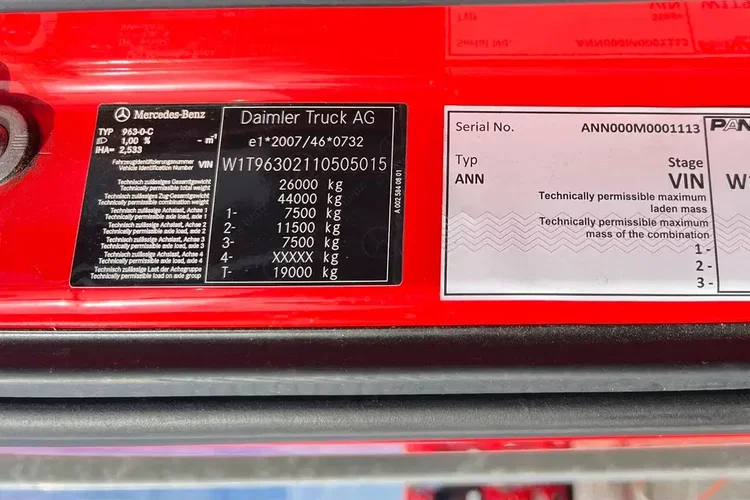 Mercedes ACTROS MP5 euro6 6x2 jumbo zestaw 120m 38palet zdjęcie 51