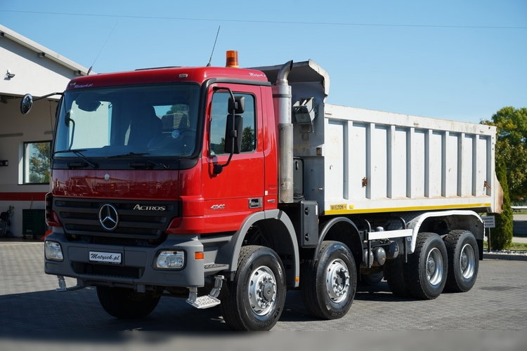 Mercedes -BENZ / ACTROS 4141 / 8X6 / WYWROTKA TYLNOZSYPOWA / WIELTON / EPS + SPRZĘGŁO / OPONY 100% zdjęcie 10