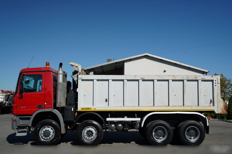 Mercedes -BENZ / ACTROS 4141 / 8X6 / WYWROTKA TYLNOZSYPOWA / WIELTON / EPS + SPRZĘGŁO / OPONY 100% zdjęcie 12