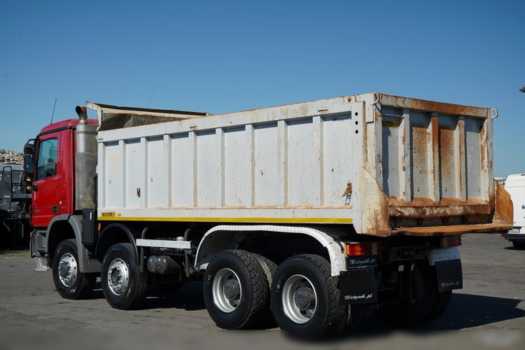 Mercedes -BENZ / ACTROS 4141 / 8X6 / WYWROTKA TYLNOZSYPOWA / WIELTON / EPS + SPRZĘGŁO / OPONY 100% zdjęcie 13