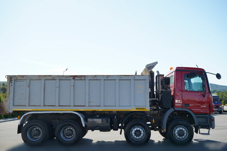 Mercedes -BENZ / ACTROS 4141 / 8X6 / WYWROTKA TYLNOZSYPOWA / WIELTON / EPS + SPRZĘGŁO / OPONY 100% zdjęcie 15