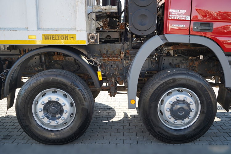 Mercedes -BENZ / ACTROS 4141 / 8X6 / WYWROTKA TYLNOZSYPOWA / WIELTON / EPS + SPRZĘGŁO / OPONY 100% zdjęcie 27