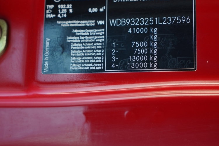 Mercedes -BENZ / ACTROS 4141 / 8X6 / WYWROTKA TYLNOZSYPOWA / WIELTON / EPS + SPRZĘGŁO / OPONY 100% zdjęcie 50