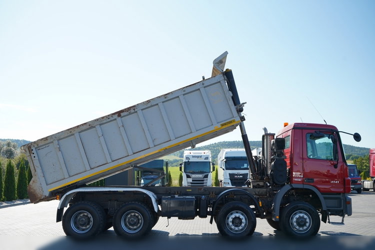 Mercedes -BENZ / ACTROS 4141 / 8X6 / WYWROTKA TYLNOZSYPOWA / WIELTON / EPS + SPRZĘGŁO / OPONY 100% zdjęcie 6
