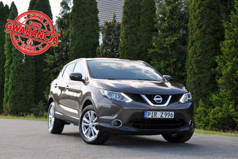 Nissan Qashqai 1.5d(110KM) Radar Led Duża Navi Kamera Welur Grzane Fotele Alu17"ASO