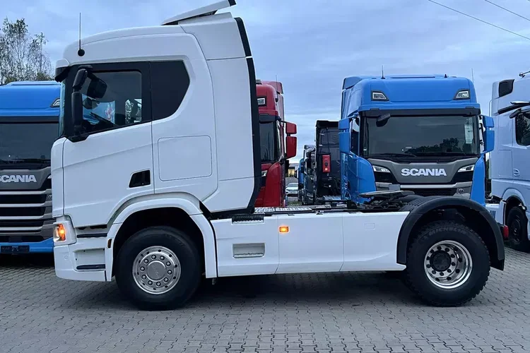 R450 z Niemiec cała na poduszce x6 hydraulika ASO Scania Full LED NAVI zdjęcie 12