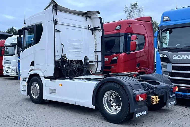 R450 z Niemiec cała na poduszce x6 hydraulika ASO Scania Full LED NAVI zdjęcie 13