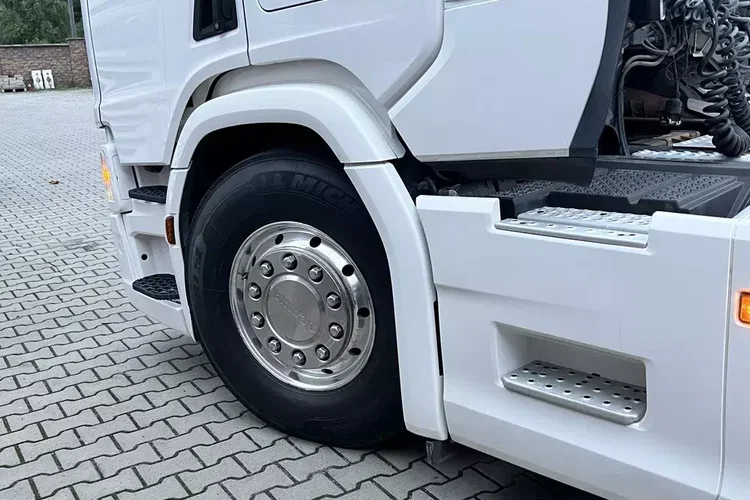 R450 z Niemiec cała na poduszce x6 hydraulika ASO Scania Full LED NAVI zdjęcie 17