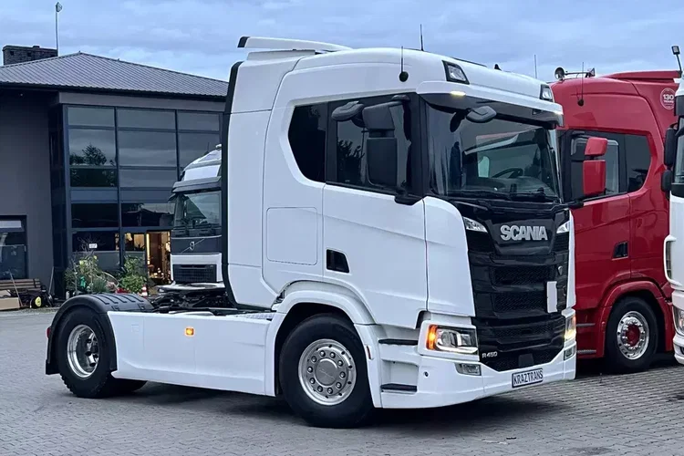 R450 z Niemiec cała na poduszce x6 hydraulika ASO Scania Full LED NAVI zdjęcie 2