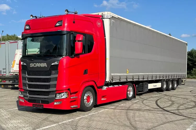Scania S450 mega low deck perfekcyjny stan zestaw złoty kontrakt ASO full opcja zdjęcie 1