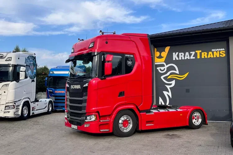 Scania S450 mega low deck perfekcyjny stan zestaw złoty kontrakt ASO full opcja zdjęcie 17