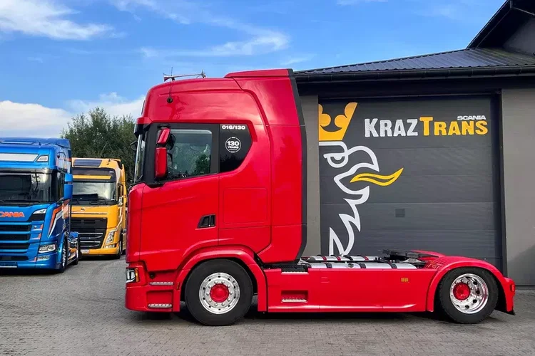 Scania S450 mega low deck perfekcyjny stan zestaw złoty kontrakt ASO full opcja zdjęcie 18