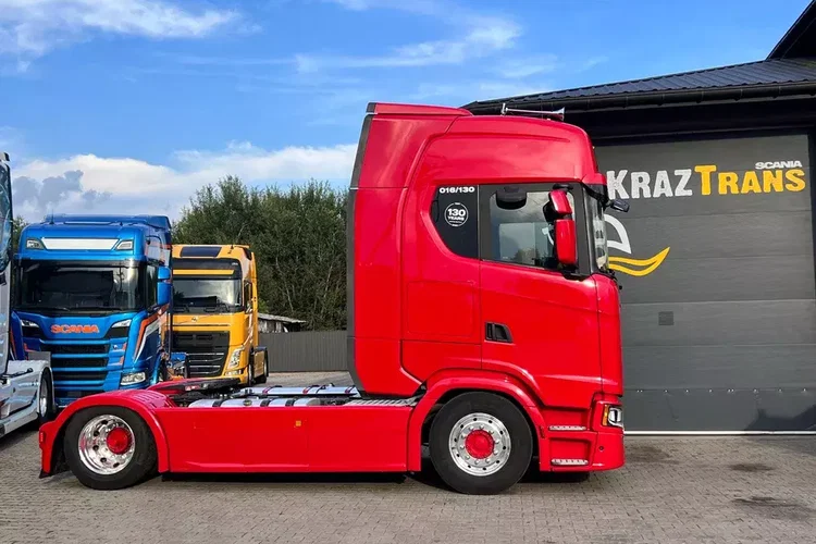 Scania S450 mega low deck perfekcyjny stan zestaw złoty kontrakt ASO full opcja zdjęcie 22