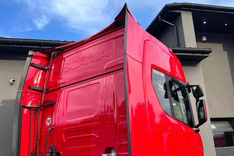 Scania S450 mega low deck perfekcyjny stan zestaw złoty kontrakt ASO full opcja zdjęcie 27