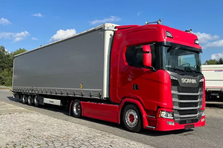 Scania S450 mega low deck perfekcyjny stan zestaw złoty kontrakt ASO full opcja zdjęcie 3