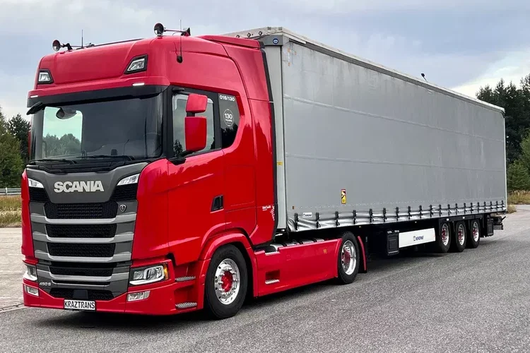Scania S450 mega low deck perfekcyjny stan zestaw złoty kontrakt ASO full opcja zdjęcie 30