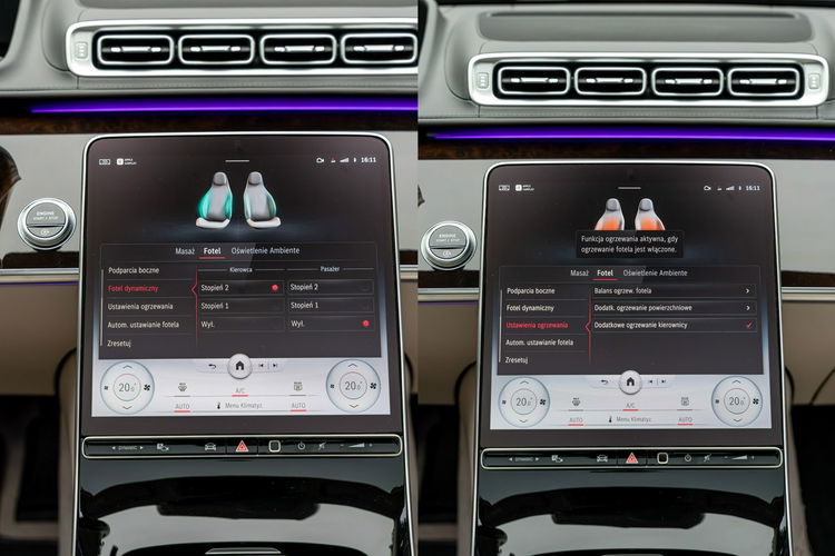 Mercedes S 500 wersja LONG / 3.0 429KM / 4-Matic / 9G-Tronic / Niski Przebieg zdjęcie 64