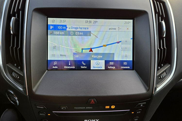 Ford S-Max 2.0Tdci 190KM VAT23% TITANIUM Blisy Kamery Full Pełny Serwis Gwarancja zdjęcie 16